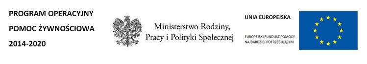 loga programu operacyjnego pomoc żwynościowa 2014-2020 ministerstwa rodziny pracy i polityki społecznej oraz unii europejskiej