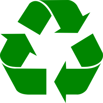 grafika komputerowa przedstawiająca symbol recyklingu trzy strzałki